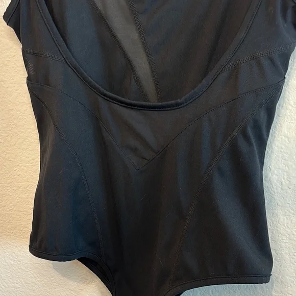 Buffbunny Collection Black Barre Bodysuit With Mesh Detail M - Picture 8 of 9